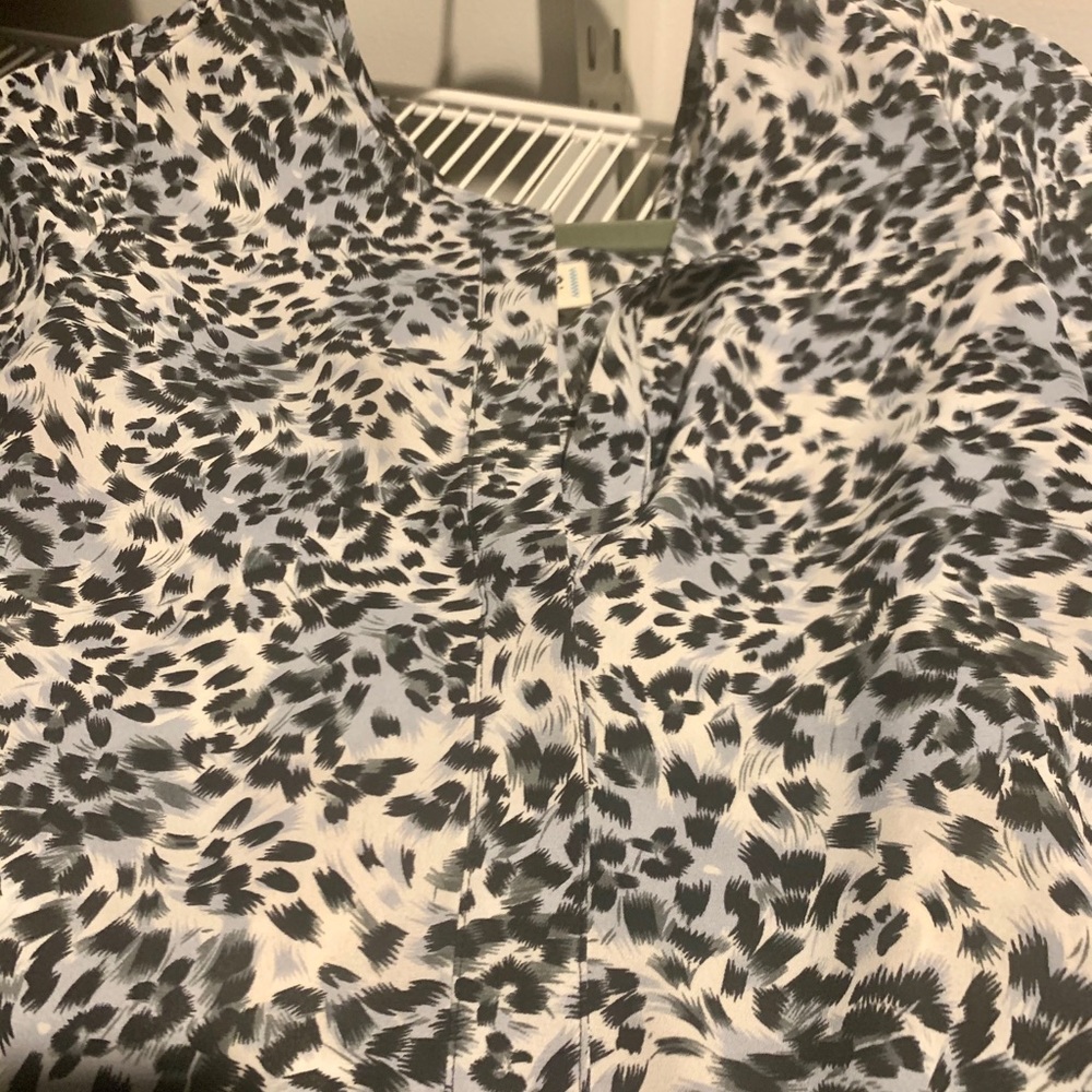 Leopard print shirt. BKE